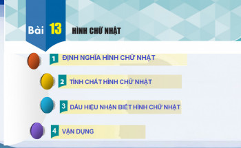 Bài 13: Hình chữ nhật